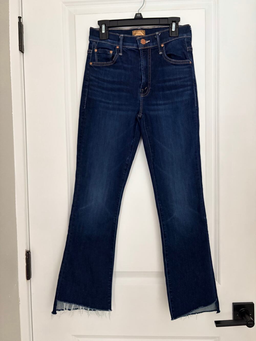 Mother Denim Insider Crop Step Fray High Rise Bootcut Jeans 1157-104